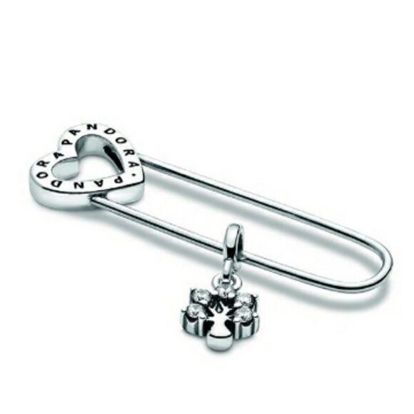 Pandora Me Safety Pin Brooch - Picture 1 of 8